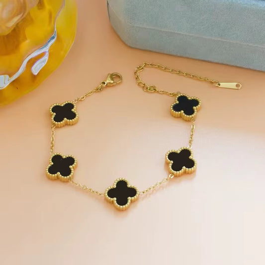 Clover Bracelet Stainless 18k Gold Women Fashion